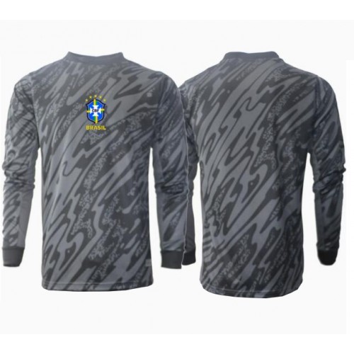 Maglia Calcio Brasile Portiere Seconda Divisa Copa America 2024 Manica Lunga